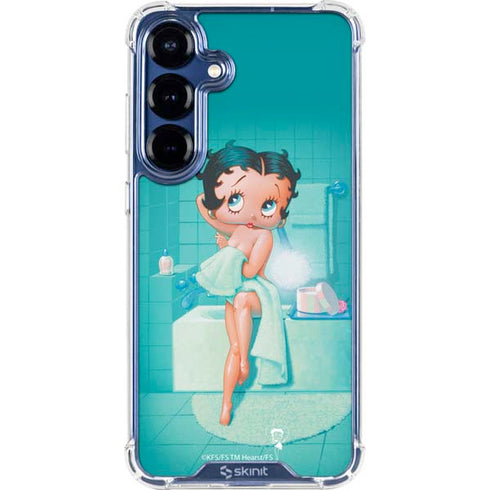 Betty Boop Bathing Galaxy S25 Clear Case